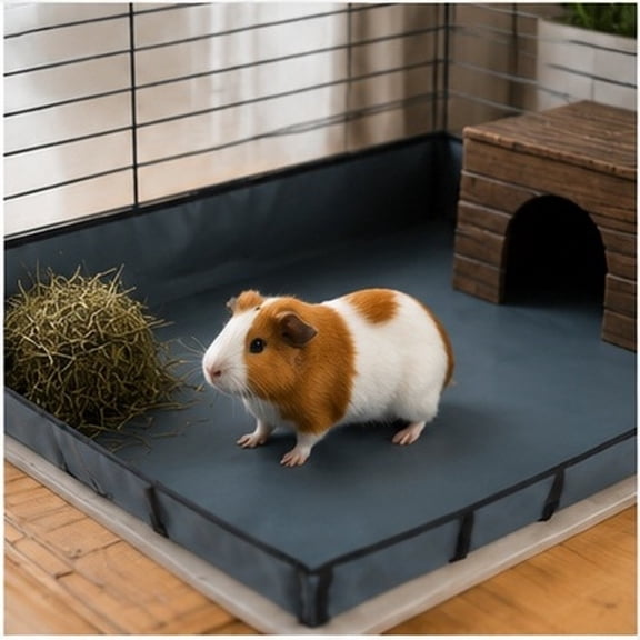 SWETRACE Non Slip Grey Cloth Cage Liner for Guinea Pigs Waterproof Comfort