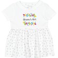 thumbnail image 3 of Inktastic Grannys Girl Bright Flowers Girls Baby Dress, 3 of 5