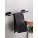 thumbnail image 1 of 1pc Stainless Steel Towel Bar, Minimalist Black Wall Mounted Towel Holder For Bathroom, 1 of 5