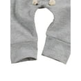 thumbnail image 7 of Qiylii Newborn Baby Ribbed Clothes Set Long Sleeve Tops+Drawstring Pants, 7 of 7