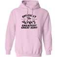 thumbnail image 2 of Inktastic Officially the World's Greatest Great Aunt Adult Hoodie Sweatshirt, 2 of 4