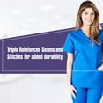 thumbnail image 5 of Natural Uniforms - Solid Mock Warp - Tie Back Scrub Set MM001, 5 of 7