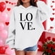 thumbnail image 4 of Sudadera con capucha y estampado de corazón de San Valentín, sudadera de manga larga para niños y niñas, chaqueta para niñas de talla mediana y grande., 4 of 7