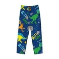thumbnail image 4 of Balery Men'S Dinosaur In Space Pants,Sleepwear Pants,Pajama Pants,Pj Bottoms Drawstring And Pockets-Small, 4 of 9