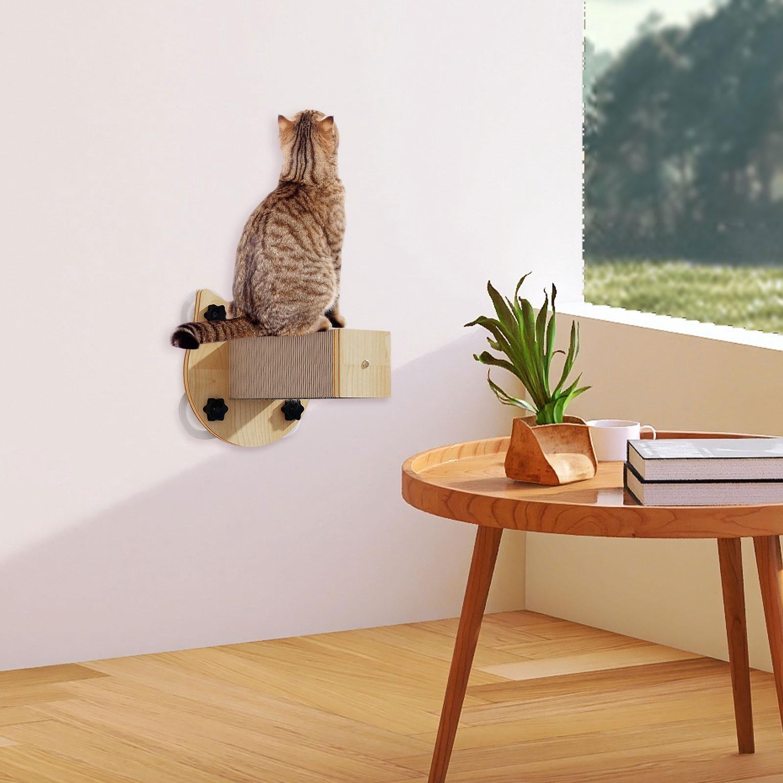 Fzaqwen Cat Wall Step Perch Space Saving Cat Wall Furniture for Stretch Playing Rest Cat Head Shape