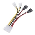 thumbnail image 1 of Cable adaptador PWM de 4 pines para CPU, 4 pines a 3 pines, para ventilador de CPU, placa base, divisor de ventilador (negro), 1 of 6