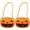 Orange, variant on Jiibva 2 Pcs Halloween Trick or Treat Bucket Plush Halloween Pumpkin Ghost Candy Bags Halloween Treating Baskets Reusable Goodie Gift Tote Bag Party Supplies