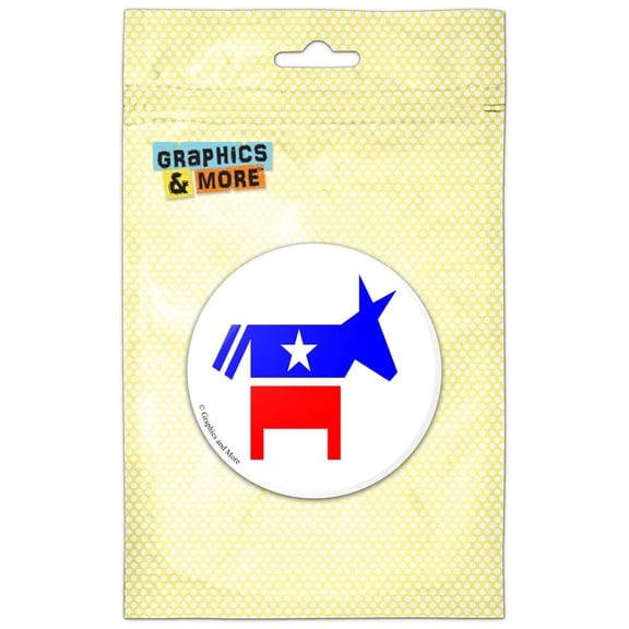 Democrat Donkey Pinback Button Pin Badge
