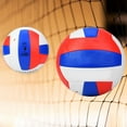thumbnail image 2 of Volleyball, Red + Blue + White Outdoor Volleyballs PU Leather Blood Pressure Relieve  For Competition, 2 of 8