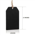 thumbnail image 4 of Etiquetas de Pizarra de 40 Piezas para Colgar Letreros de Pizarra de Madera, Etiquetas de Pizarra Colgantes, Etiquetas de Mensaje, Negro, 4 of 5