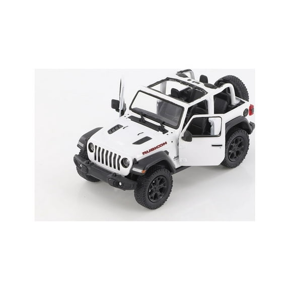 Kinsmart Jeep Wrangler Rubicon Open Top Car Play Vehicles, White
