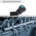 thumbnail image 3 of Unique Bargains 45/64" Fuel Line Quick Connector ID Hose for 45/64" SAE Male Connector 45 Degree Elbow Connector Seal Fittings Plastic Black Green 2 Pcs, 3 of 6