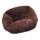 thumbnail image 1 of Cama para perros y gatos, cálida perrera de peluche, saco de dormir para cachorros, colchón marrón oscuro, 1 of 9