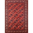 thumbnail image 1 of Ahgly Company Indoor Rectangle Mid-Century Modern Cranberry Red Oriental Area Rugs, 2' x 5', 1 of 6