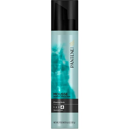 Pantene Pro-V Medium-Thick Hair Style Flowing Body Maximum Hold Mousse 6.6 Oz