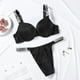 thumbnail image 3 of Conjunto De Sujetador Sexy Con Letras De Diamantes De Imitación Para Mujer, 3 of 5
