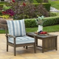 thumbnail image 3 of ARDEN Outdoor Deep Seat Cushion Set, 22 in x 24 in, Weather-Proof, Rain-Proof, Fade Resistant Patio Cushion French Blue Linen Stripe, 3 of 9