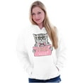 thumbnail image 3 of Cat Wearing Glasses Bowtie Free Hugs Hoodie Sweatshirt Women Brisco Brands M, 3 of 5
