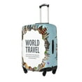thumbnail image 2 of Xecao World Travel print Elastic Luggage Cover, with double-sided print , is perfect for travel, business, and daily use, 2 of 9