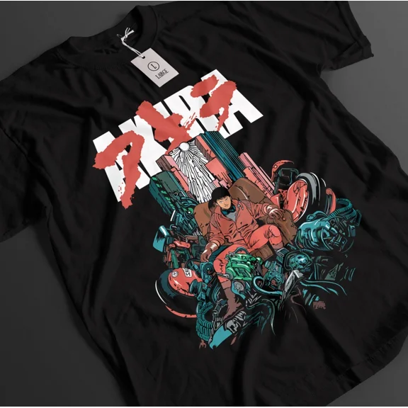 RARE Akira Shirt Kaneda Tshirt Tetsuo T-Shirt Kei Manga Top Shikishima Bike Anime Tee