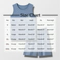 thumbnail image 3 of snilers Mens Pajamas Set Plus Size Pj Sets Fashion Casual Tank Top and Shorts 2 Piece Outfits Sleepwear Soft Comfy Lounge Set, 3 of 3