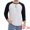 Black White, variant on DARING DIVA Men's Long Sleeve Color Block Casual Raglan T-Shirt M Black White