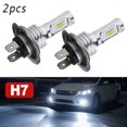 thumbnail image 4 of 2*H7 LED Car Headlight Bulbs DC 12-24V Xenon White Daytime Running Lights High Low Beam 55W 8000LM 6000K Super Bright Car Lights, 4 of 5