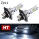 thumbnail image 4 of 2*H7 LED Car Headlight Bulbs DC 12-24V Xenon White Daytime Running Lights High Low Beam 55W 8000LM 6000K Super Bright Car Lights, 4 of 5