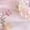 Pink, variant on Pink Womens Romantic Floral Mesh Ruched Midi Dress With Square Neck And Short Puff Sleeves