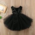 thumbnail image 6 of Douhoow 0-5Y Baby Girls Sleeveless Sequin Dress Princess Mesh Stitching Party Tutu Gown Dresses, 6 of 8