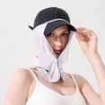 thumbnail image 5 of VONCOS Gray Sun Shade UPF 50+ Detachable Neck Gaiter for Hats Breathable Quick Dry Adjustable Baseball Cap Neck Flap for Outdoor Fishing Hiking,Size Free Size, 5 of 5
