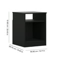 thumbnail image 5 of Mainstays Open Shelf Nightstand, Black, 5 of 16
