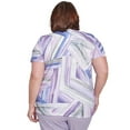 thumbnail image 2 of Alfred Dunner Womens Plus-Size Brushstroke Stained Glass Tee, 2 of 4