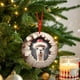 thumbnail image 4 of Animales Sonrientes Navideños con Gorros de Papá Noel Como Adornos para El Árbol, 4 of 6