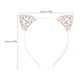thumbnail image 5 of Diadema con orejas de gato de cristal para mujeres, niñas, orejas de gato, diadema, accesorios para el cabello (dorado), 5 of 5
