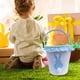 thumbnail image 4 of Bolsa de lona con forma de conejito de Pascua, cesta de regalo con volantes para festivales Azul, 4 of 8