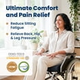 thumbnail image 4 of Everlasting Comfort Wheel Chair Pad, Tail Bone Medical Cushion, Ergonomic Gel Memory Foam, Black, 4 of 9