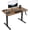 Vintage Brown/Black, variant on VIVO Manual 43” x 24” Stand Up Desk | Black Table Top, Black Frame