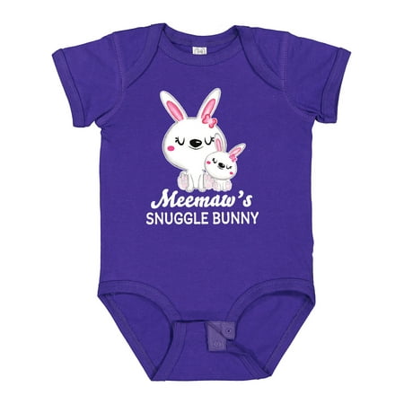 

Inktastic Meemaws Snuggle Bunny Easter Gift Baby Girl Bodysuit