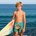 thumbnail image 6 of ATOGUTA Swim Shorts for Boys Kids Swimwear Bathing Suits Quick Dry Beach Board Shorts Size 5T-14, Mint Green, 6 of 6