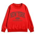thumbnail image 3 of Youth Hoodies Solid Hoodies Long Sleeve Pullover Oversize Trendy Letter Print Cool Sweatshirt Girls Hoodies Size 4T, 3 of 4