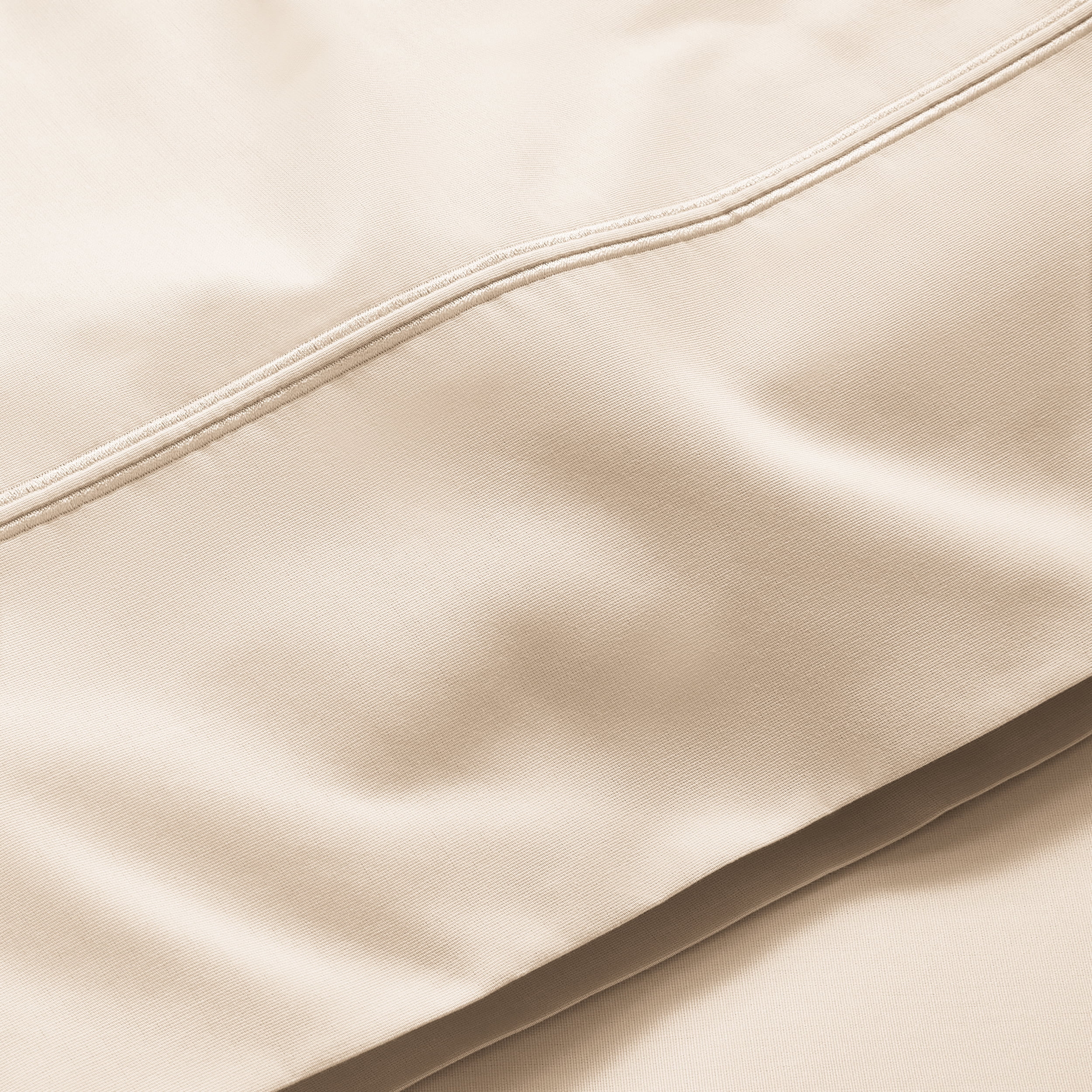 Hotel Style 300 Thread Count Tan Pillowcase with Tan Hem, Standard/Queen, 2 Count , Adult / Teen