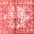 thumbnail image 1 of Ahgly Company Indoor Square Abstract Red Contemporary Area Rugs, 5' Square, 1 of 4