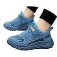thumbnail image 5 of Krdevn Kids Shoes - Kids Breathable Mesh on Sneakers Lightweight Boys Sports Shoes for Indoor Outdoor Training Tennis Running Active Play,Color:Light Blue,Size:7.5-8, 5 of 7