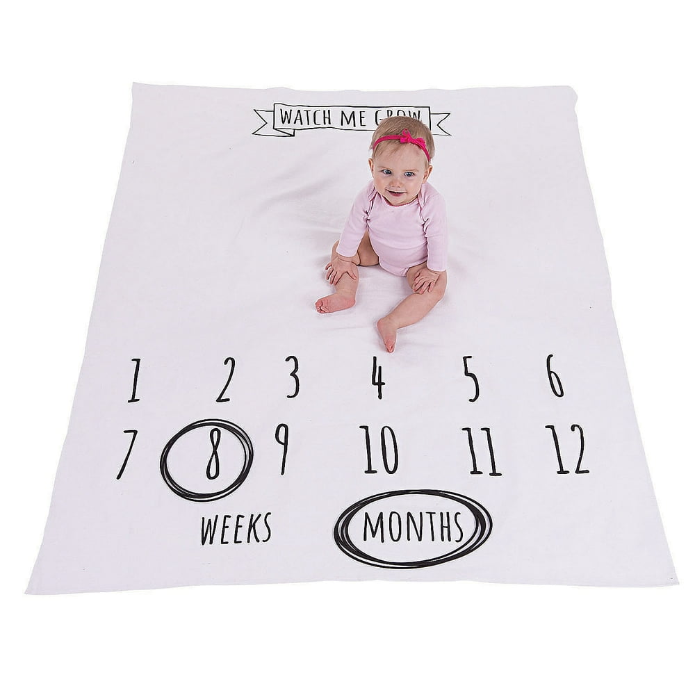 Baby Milestone Blanket Home Decor 3 Pieces