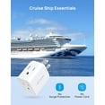 thumbnail image 7 of TROND Multi Plug Wall Outlet Extender, 2 Pack Electrical Outlet Splitter, 3 Way Plug Extender Adapter for Cruise Ship Travel Essentials, 7 of 7