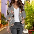thumbnail image 2 of Women's Casual J Fashion Print Lightweight And Comfortable Beach Vacation Chiffon Cardigan Sun Cardigan Sun Protection Clothing Women Sun Protection Shirts for Women, 2 of 7