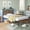 Rustic Brown, variant on Greenstell Queen Size Bed Frame with Storage Headboard,Wood Platform Bed with LED Lights & USB Charging Station,Double Bed Frame with Metal Slats,No Box Spring Needed, Black