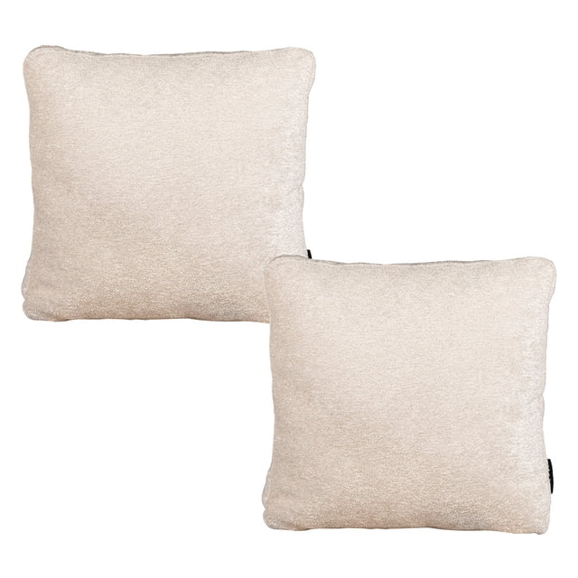 Cojín Decorativo Zita Cuadrado Grande Set de 2 Beige York