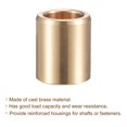 thumbnail image 3 of Uxcell Sleeve Bearings Cast Brass Self-Lubricating Bushing 10.20 x 0.83 x 0.98 inch, 3 of 5